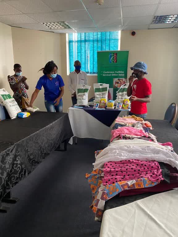 Brave Little Hearts donation drive with clothes and hampers